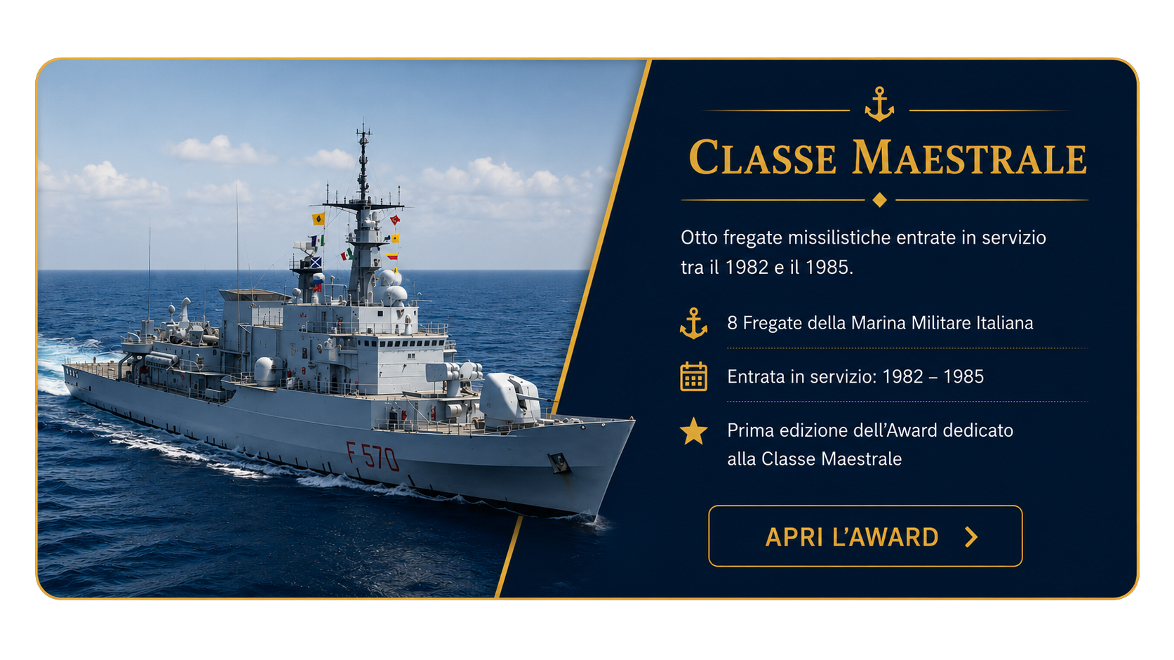 Award Classe Maestrale